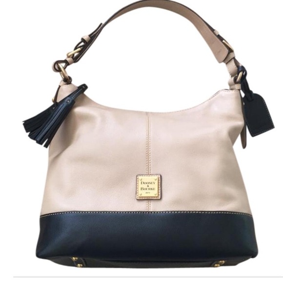 Dooney & Bourke Handbags - Dooney & Bourke Sophie Tan Leather Hobo Bag